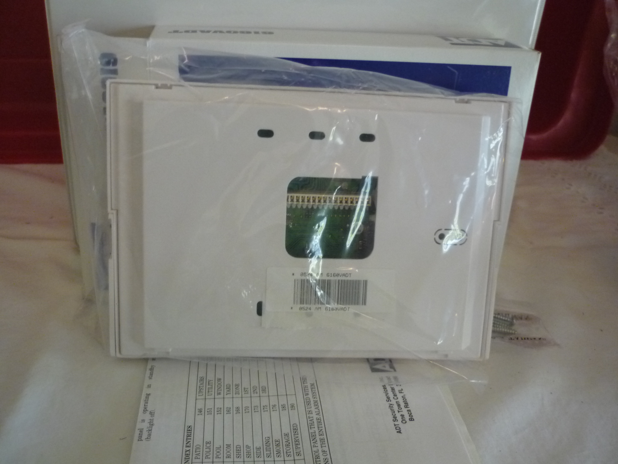 Remote TouchPad ADT 6160 VADT Full Message ADT security keypad Ademco